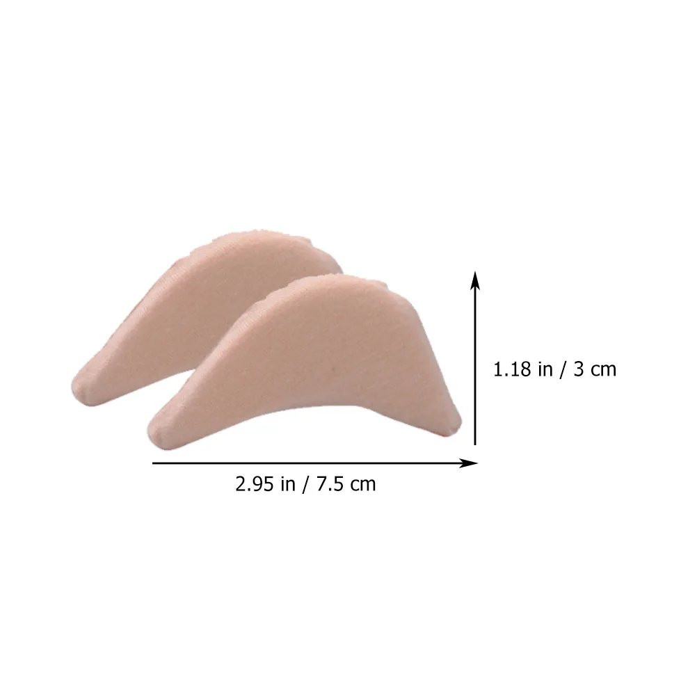 

6 Pairs High heeled Tip Pad Thick Inserts Forefoot Sole Pads Shock Absorption Anti slip Insoles Reduce Toe Pressure Foot Care