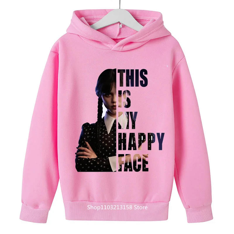 

2024 New Hoodie Movie Wednesday Adams Boys Girls Casual Fashion Boys Girls Teen 1-14 Years Old Hoodie