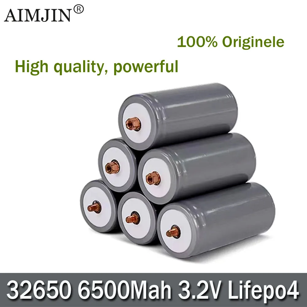 

3.2V 2000 Cycles of 32650 Lifepo4 6500mAh Cylindrical Lithium Cells for for DIY Pack Ebike 12V 24V Battery+Screws