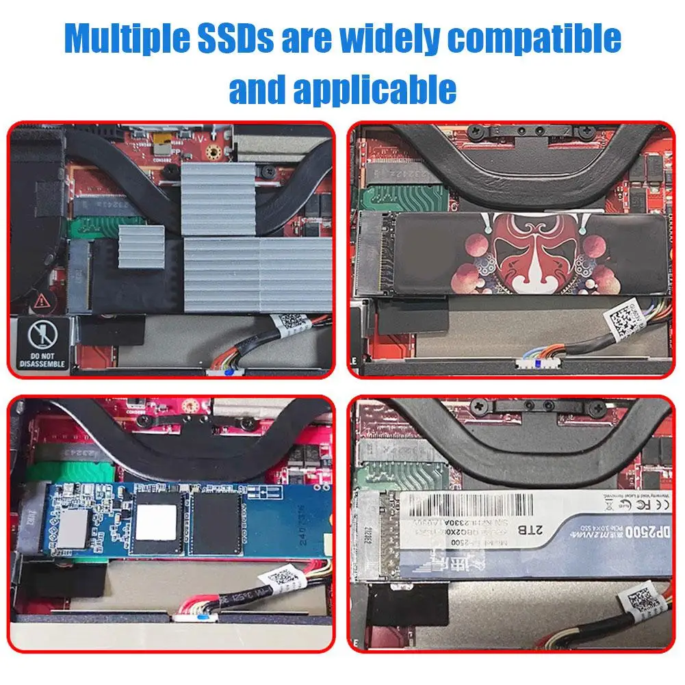 Para rog aliado conversão portátil 2230 a 2280 ssd placa de expansão de disco rígido nvme m-key m.2 pcie 4.0 adaptador longo/curto