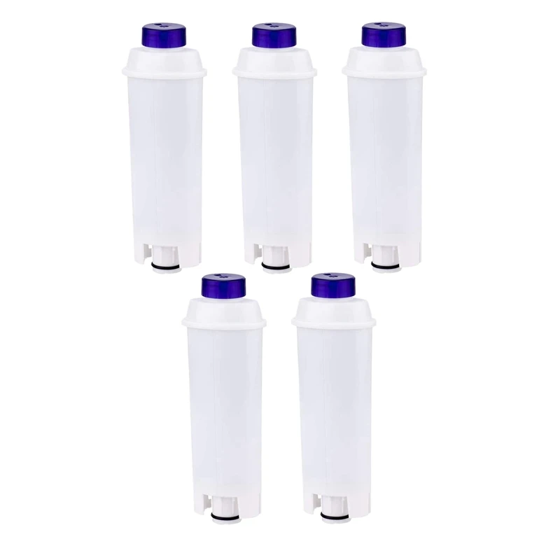 

5 Pcs Coffee Machine Replacement Water Filter for Delonghi DLS C002 ECAM Esam ETAM BCO EC680 EC800 Filter Cartridge