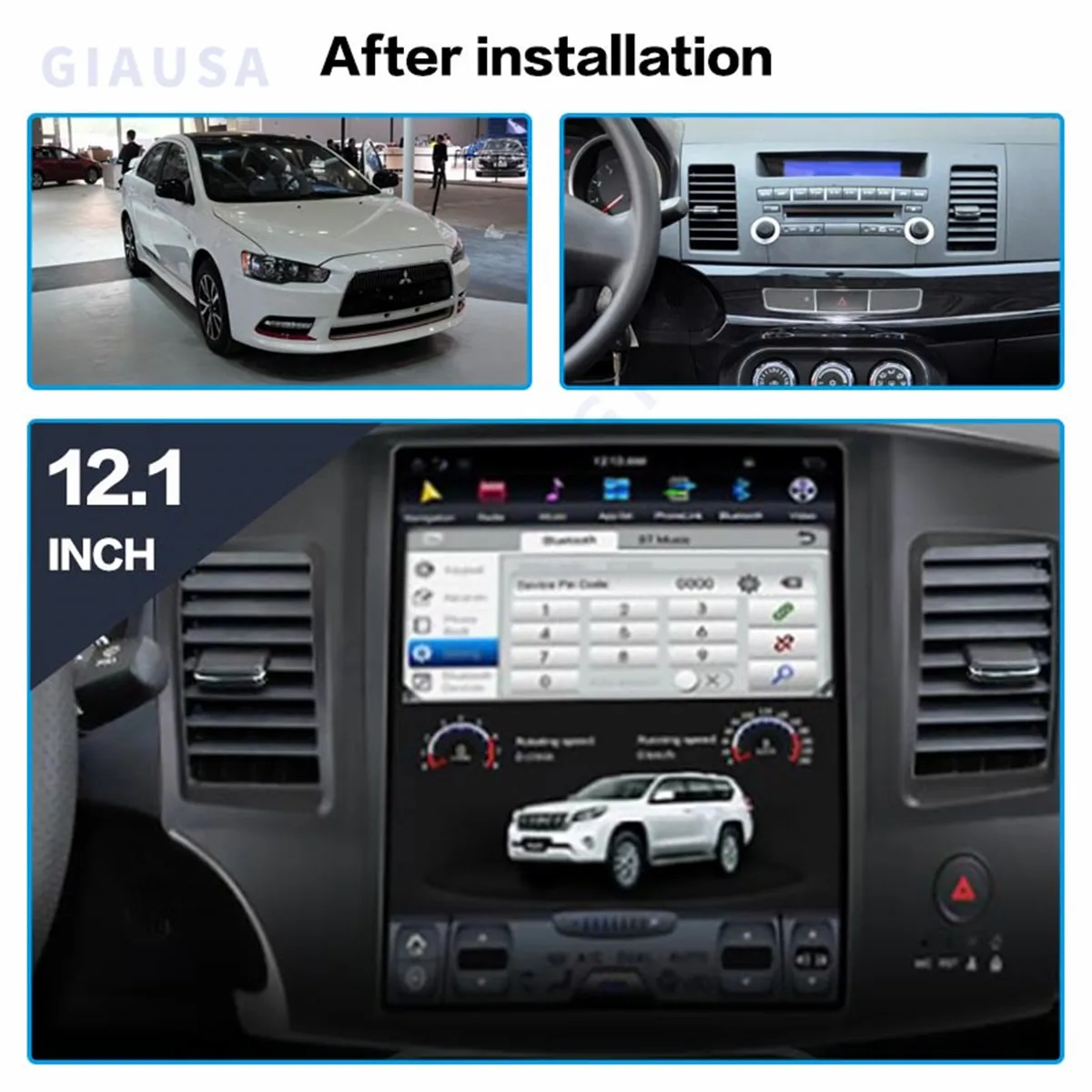 

Car Multimedia Player Stereo GPS Radio Navigation Android 11 Screen For Mitsubishi Lancer Evolution EVO X EX 2007–2017