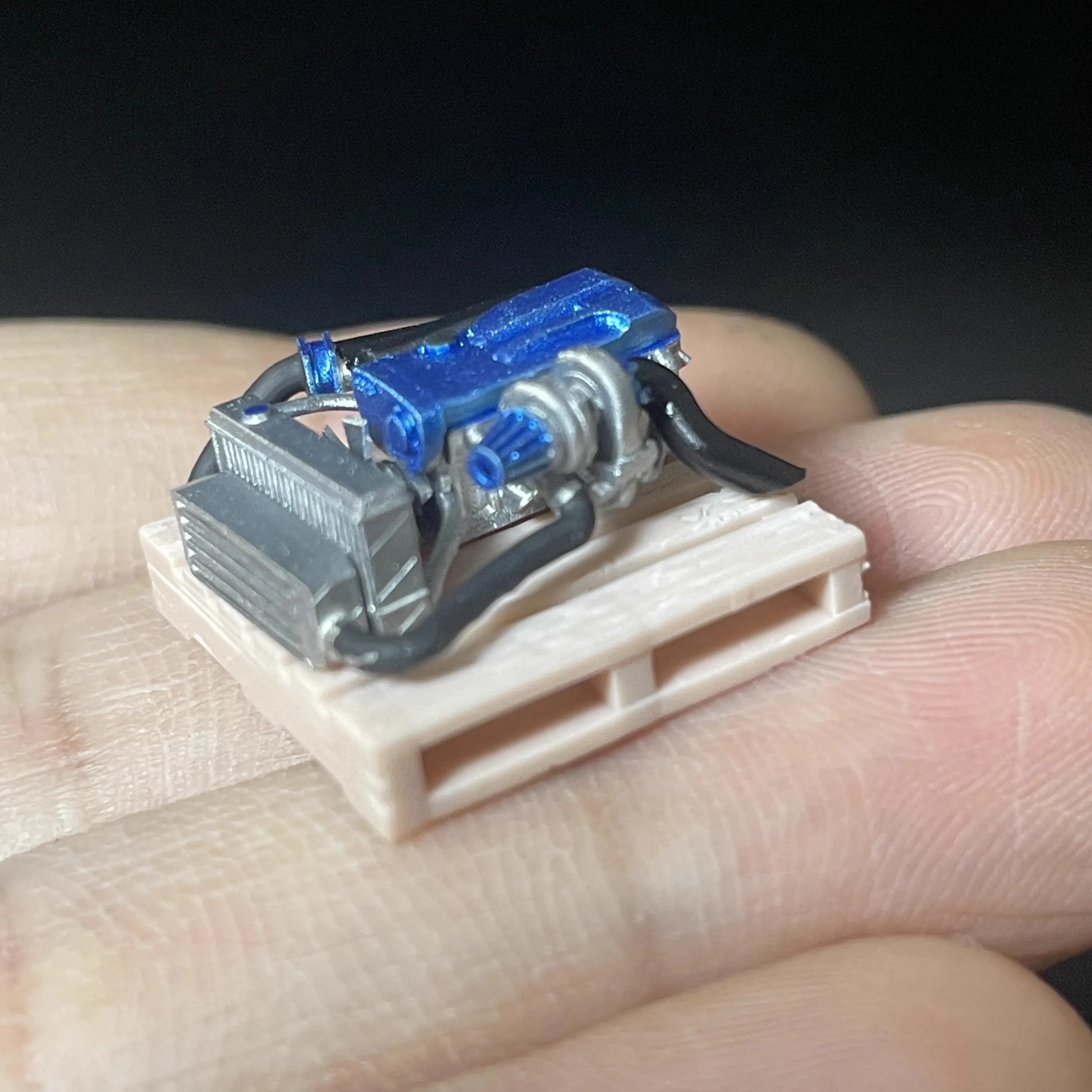 Refit Car Parts 1:64 Engine Model GTR RB26 Modified Garage Scene Decoration