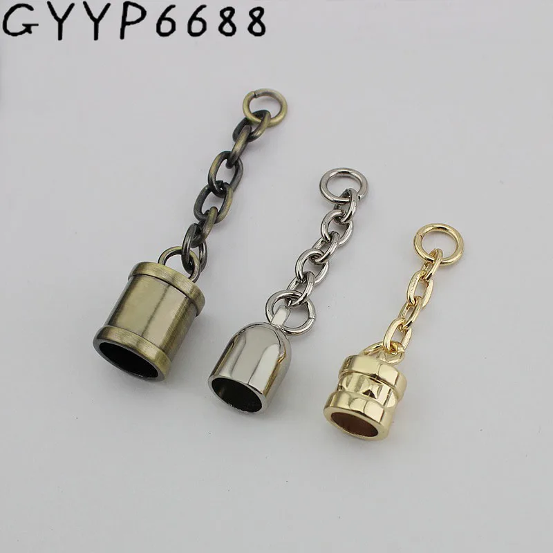 10-50pcs fringe metal Chain bell tassel pendant handbag tassel cap hanger hardware bags accessories screw connector hanger