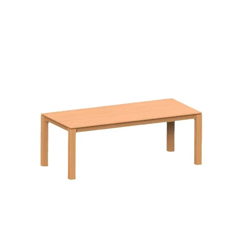 All solid wood large board long table Nordic cherry wood desk small apartment workbench