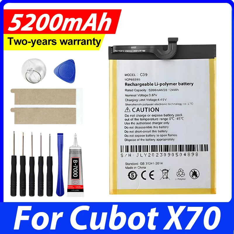 For Cubot X70 KingKong Mini 3 Mobile Phone Battery High Capa