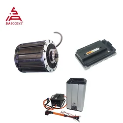 QSMOTOR 120 2000W 72V 70KPH Mid Drive Motor Conversion kit with EM100-4sp Controller for Electric Scooter Electric Motorcycle