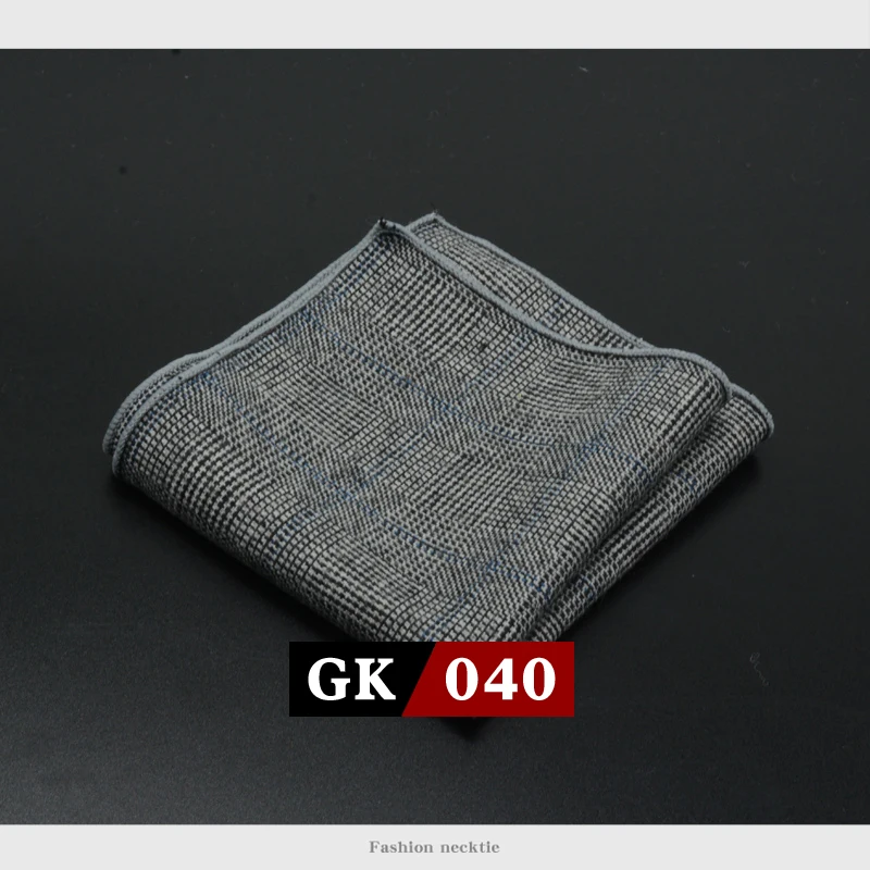 Classic Solid Color Wool Pocket Square for Men