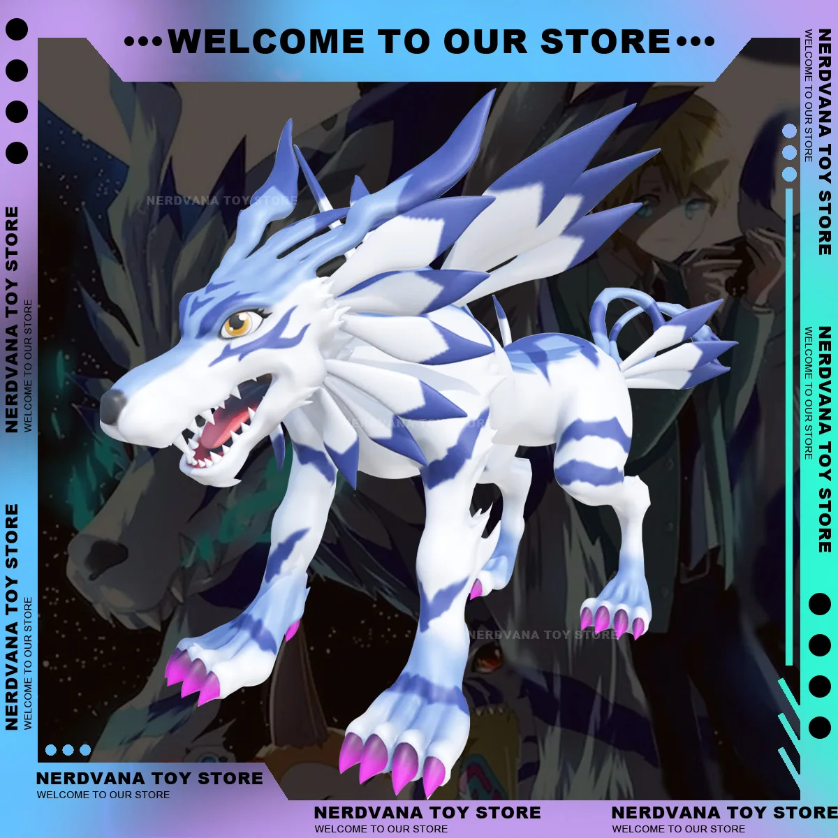 Digimon Statue 11cm Digimon Adventure Anime Figure Garurumon Figure Model Statue Digimon Adventure Decoration Ornament