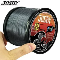 JOSBY Braided Fishing Line 12 Strands Smooth Multifilament PE Weave Sea Freshwater Extreme Japan Carp Thread 100/300/500/1000M