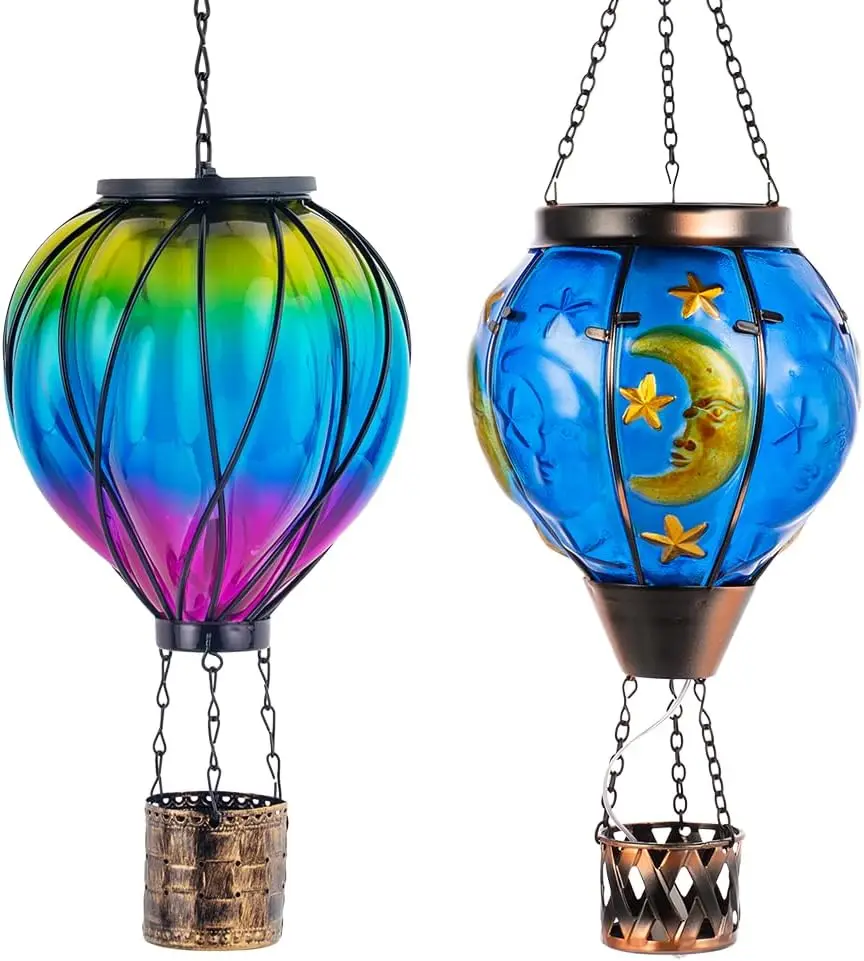 

Солнечный уличный фонарь с мерцающим пламенем и лунным узором — водонепроницаемый подвесной светильник для патио, сада, крыльца