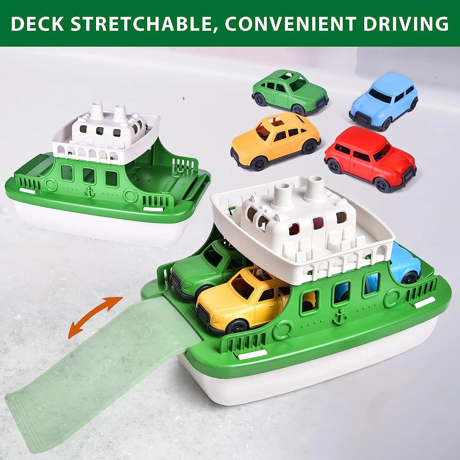 Mini-Auto-förmiges Babyparty-Spielzeug mit Sprinkler, Schwimmbad, Badewanne und Strand, Geburtstagsgeschenk für Kinder mit Bootsfunktion