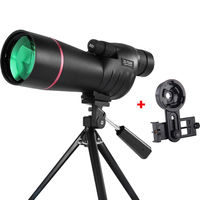 25-75x60 Spotting Scope HD Monocular Powerful Telescope Waterproof Long Range With Tripod For BirdWatching Shooting Camping