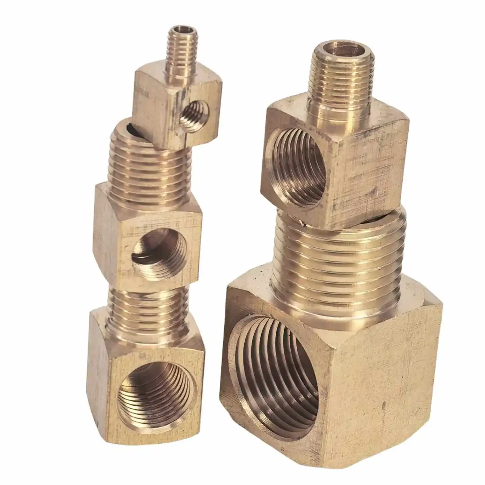

M5 M6 M8 M10 M12 1/8" 1/4" 3/8" 1/2" BSPP Thread Male-Female Elbow Brass Oil Pipe Fitting For Manifold Block