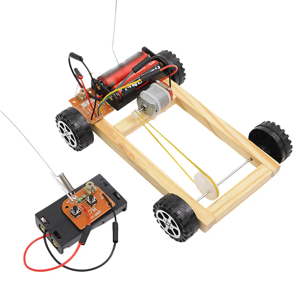 

Remote Control Four Wheel Drive Car For Kids Diy Science Educational Building Kit Stem Assembly Tech