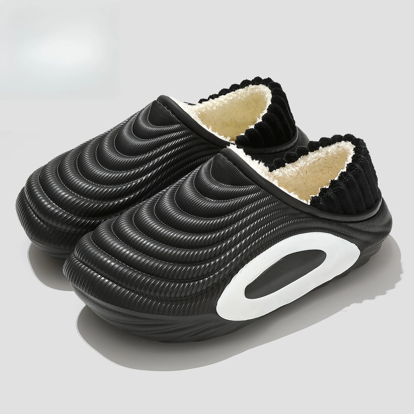 حجم كبير 47 شبشب رجالي شتاء دافئ أفخم شبشب رجالي إيفا مقاوم للماء الرجال حذاء للحديقة داخلي في الهواء الطلق أحذية رجالية دافئة