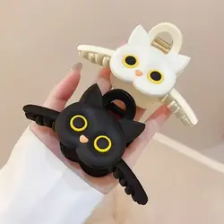 1/2pcs Cute cat hair clip, women's new high-end shark clip, large hair tie, internet famous hairpin headband