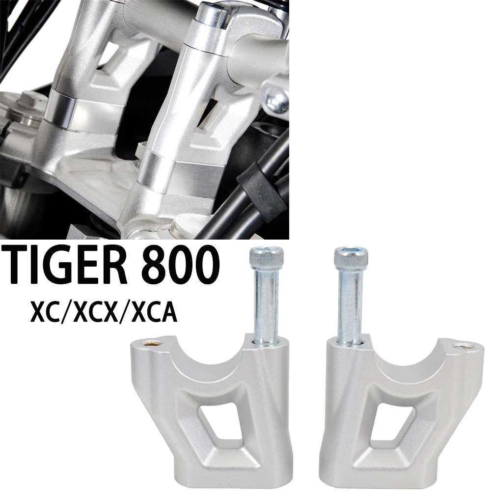 CNC Aluminum Handlebar Riser Move Back Clamp Mount For Tiger 800 Tiger 800 XC/XCX/XCA