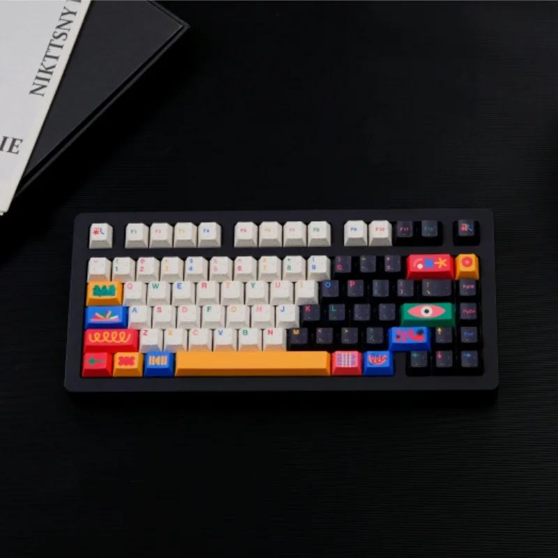 

150-клавишный мотив, колпачки для клавиш GMK Cherry Profile PBT, сублимированные персонализированные колпачки для клавиш Cherry MX Switch, игровая механическая клавиатура