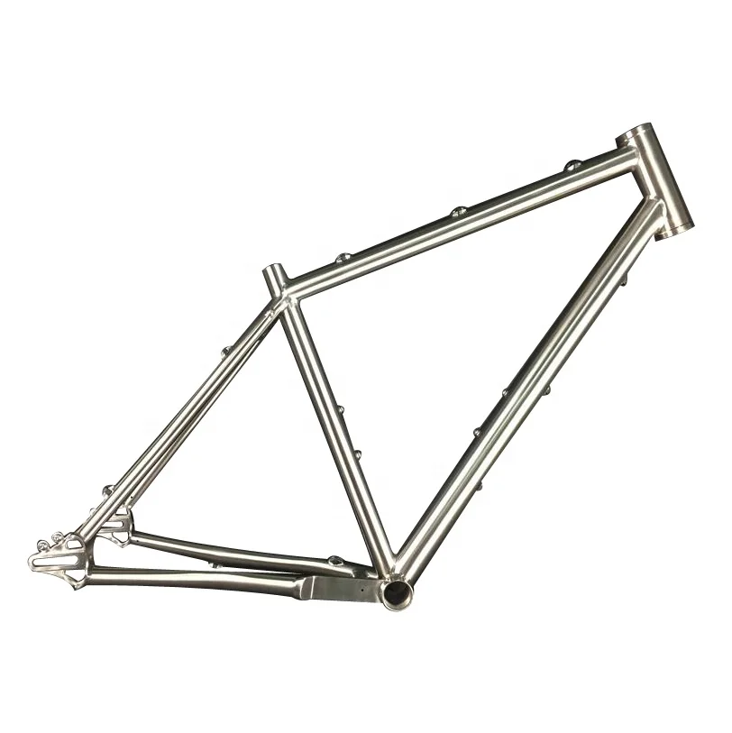 

Lightweight Titanium 700C Cyclocross Bicycle Frame with Sliding Dropout