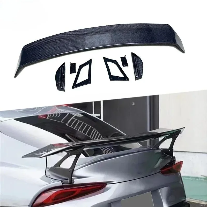 

Carbon Fiber Car Rear Trunk Boot Spoiler FRP Prime Lip Wings For Toyota Supra GR A90 A91 2019 2020