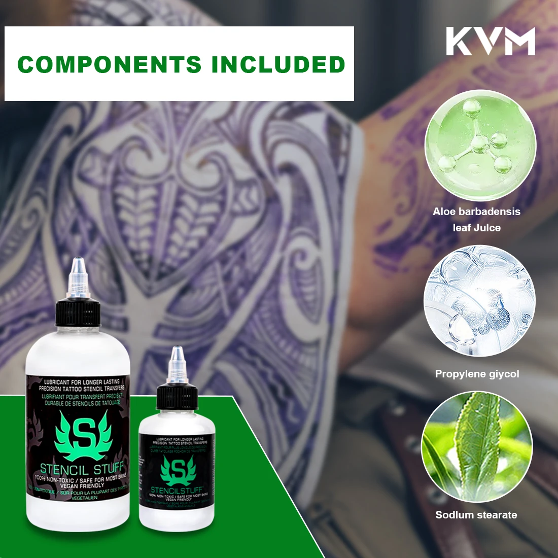 KVM 125/250ML Stensil Barang Tato Stensil Transfer Gel Mesin Fotokopi Termal Stensil Solusi Aplikasi Gel Ajaib Aksesori Tato