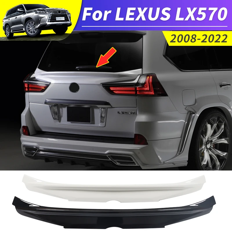 

Rear Spoiler Diffuser Rear Roof Tail Body Kit Modification 2008-2022 Lexus 570 LX570 Trunk Middle Wing Decorative Accessories
