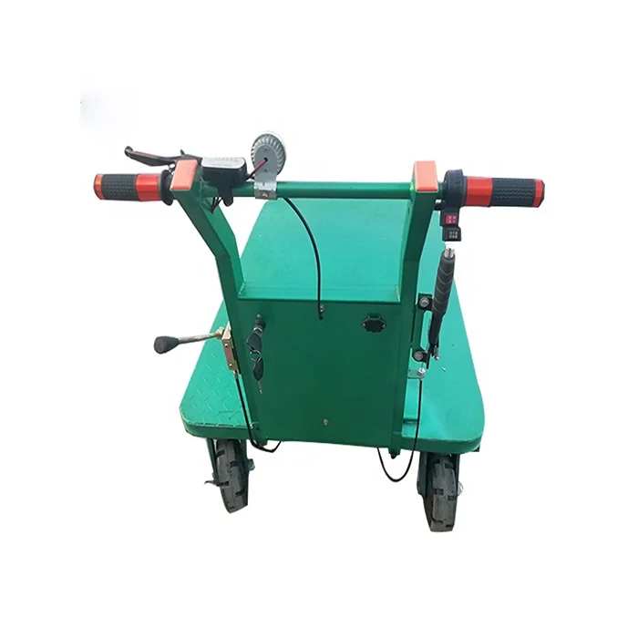 Industrial building electric trolley cart electric flatbed cart