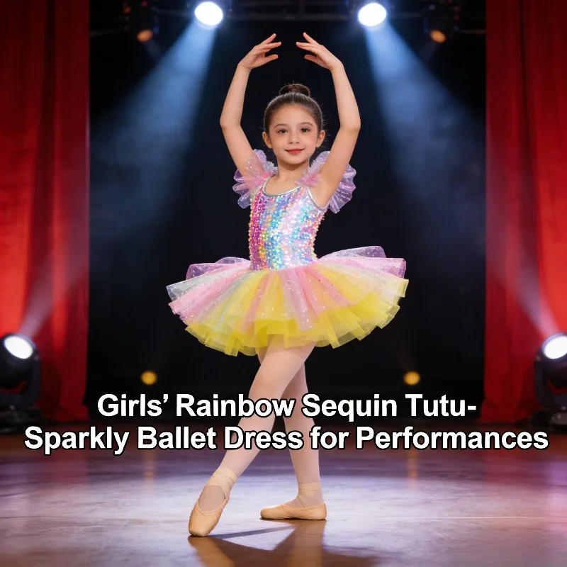 

Балетный танцевальный костюм маленького лебедя для девочек, красочная фатиновая юбка для детского сада, платье для выступлений