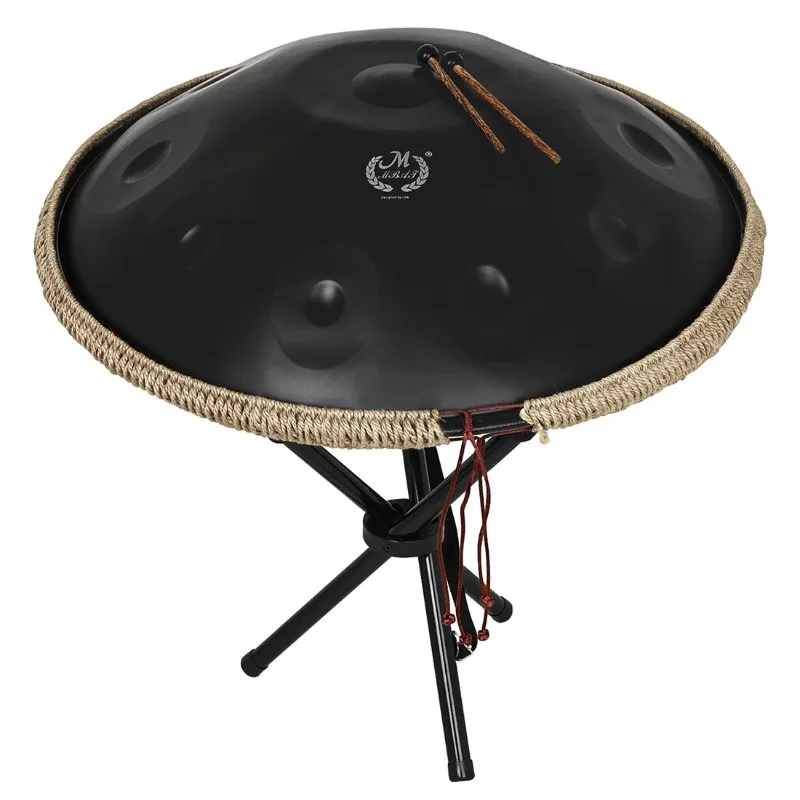 Hand Disc Ethereal  Steel Tongue Drum Hand Disc Black 22 Inch Worry-free Drum 10 Tone Percussion Instrument Cross-border