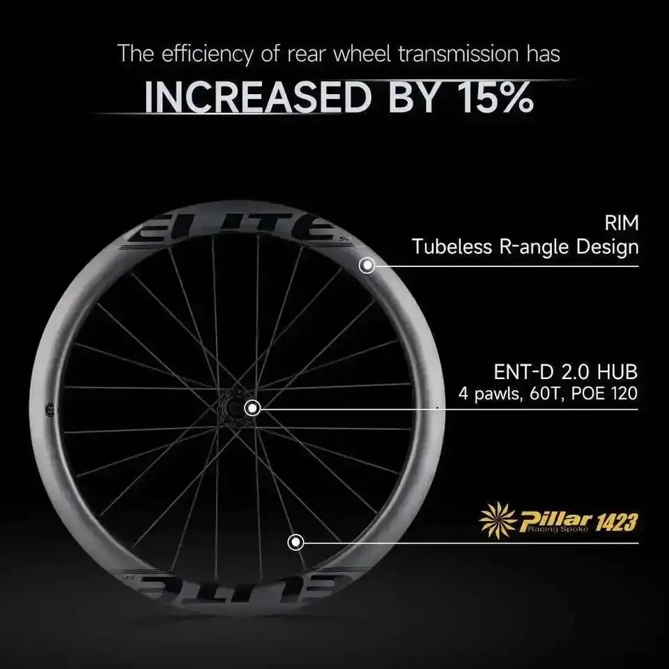 ELITEWHEELS カーボンホイール ENT 2.0 ディスクブレーキ 700c