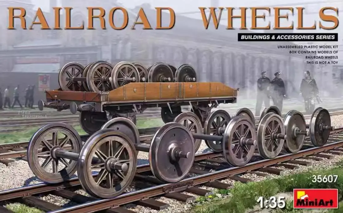 

MINIART 35607 1/35 Scale Railroad Wheels