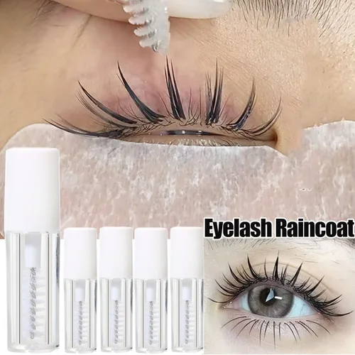 Mini impermeable para estilismo de pestañas, máscara transparente duradera, pegamento para pestañas, extensiones de pestañas, Gel de estilismo, maquillaje de ojos