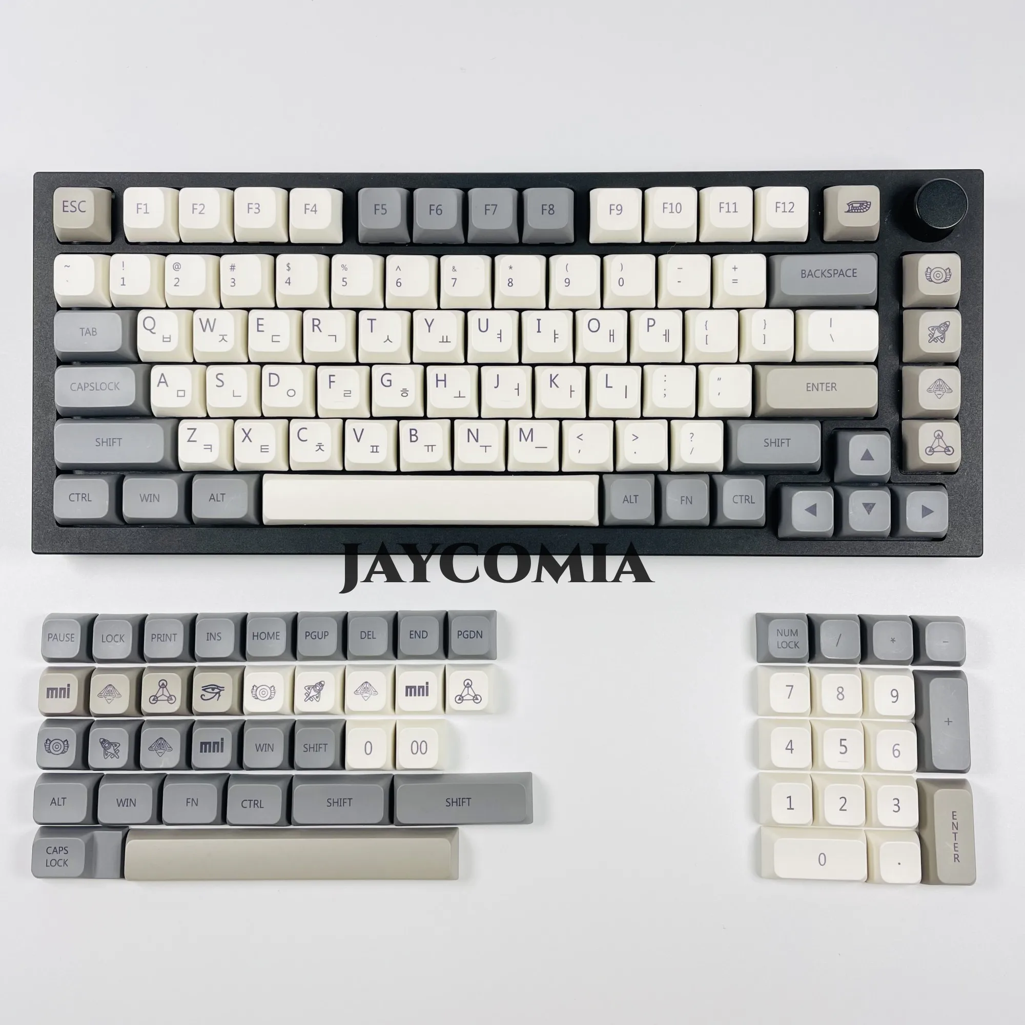 JCM XDA PBT Keycaps English/Japanese/Russian/Korean Qishi Keycap Dye Sub 133 Keys For Gaming Mechanical Keyboard Custom DIY