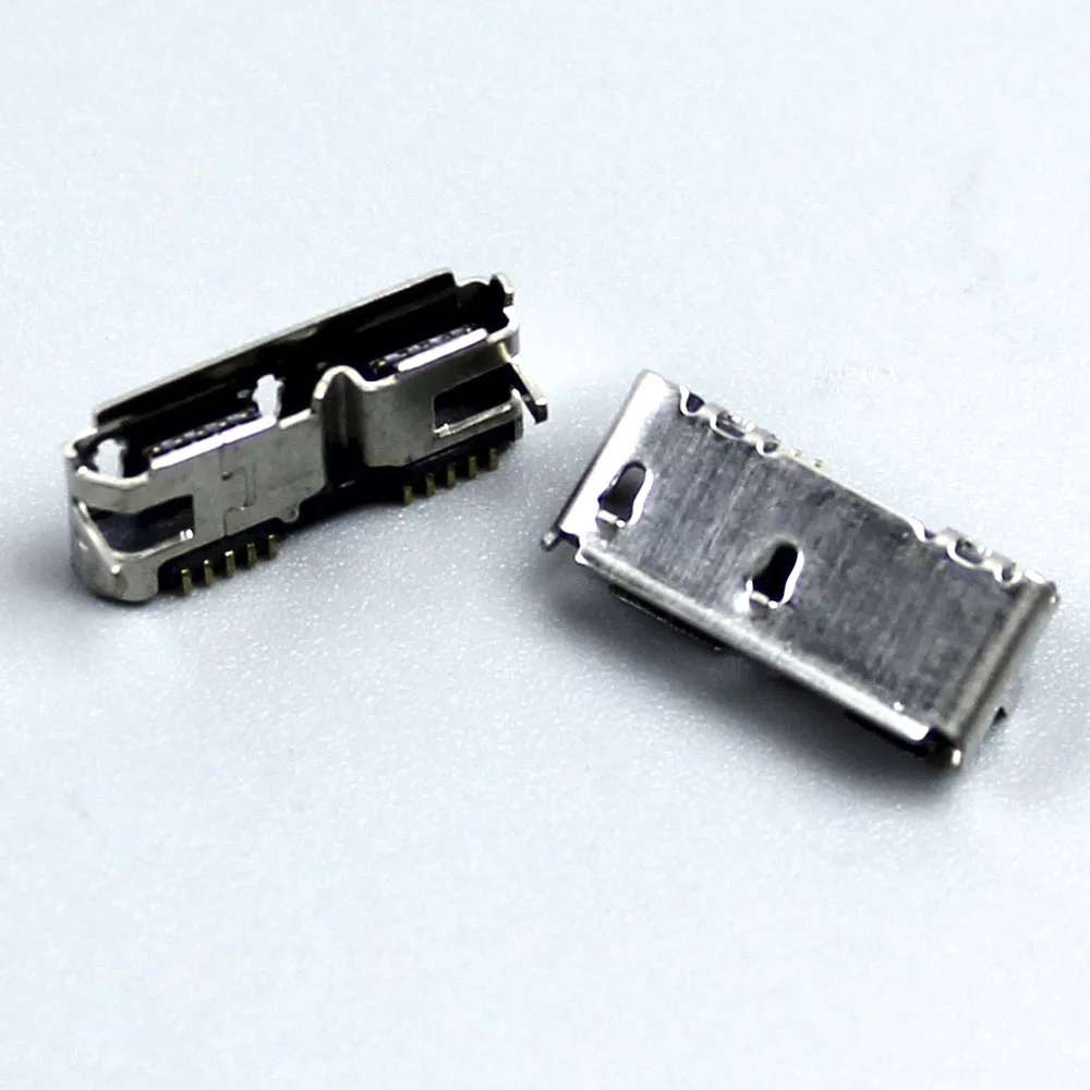 2pcs Micro USB 3.0 B Type SMT 10pin Female Socket Connector Jack Charging Port For Mobile Hard Disk Drives Data Interface