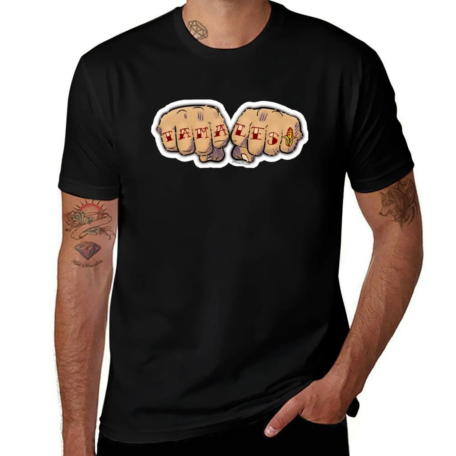 Tamales Knuckles T-Shirt printed t shirts for man T-Shirt