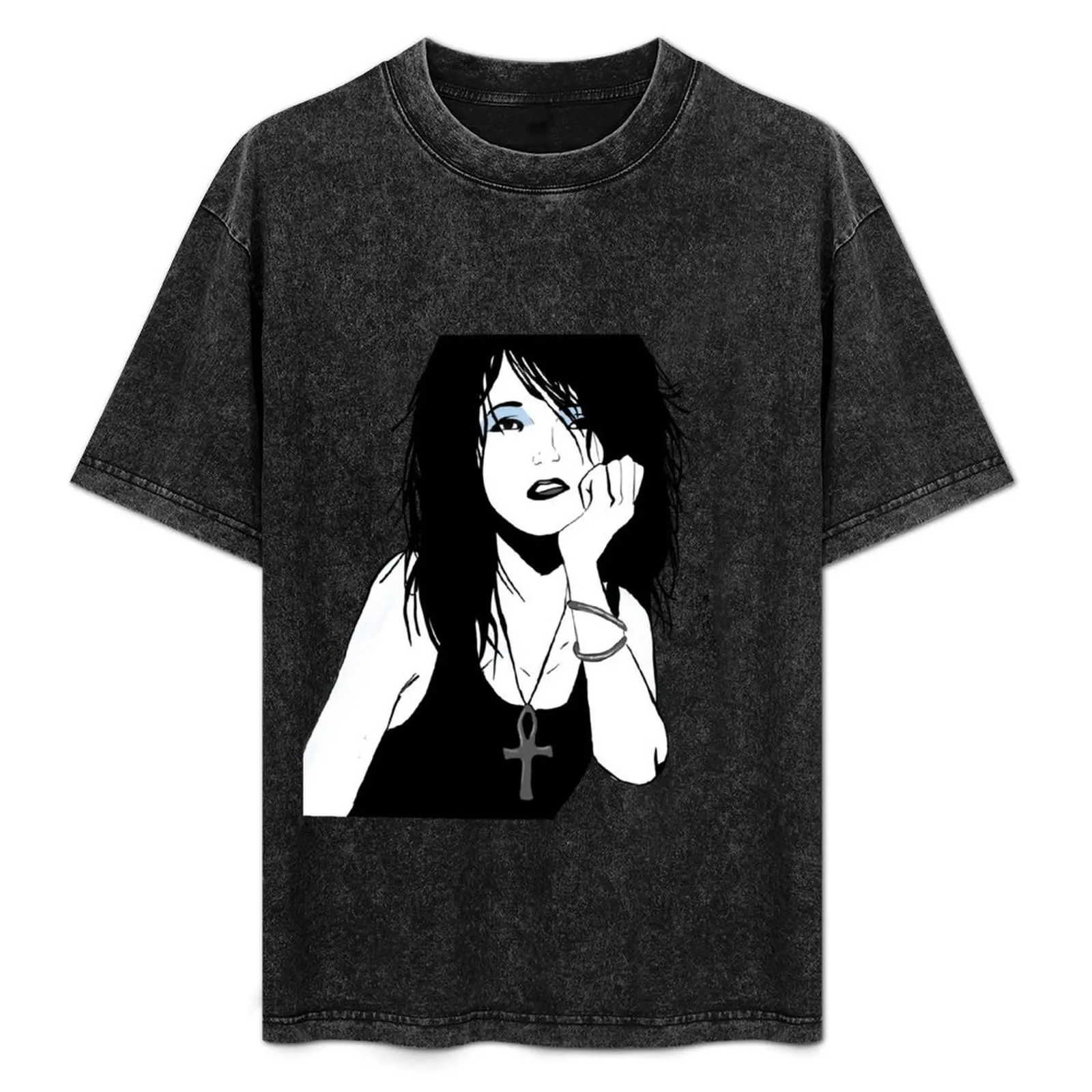 

Death The Sandman Vertigo comics T-Shirt Trendy Print Short Sleeve T-Shirt