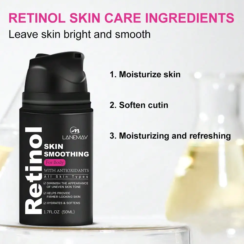 Retinol Body Lotion 50ml Moisturizing Smoothing Skin Softening Lightweight Formula 1pcs