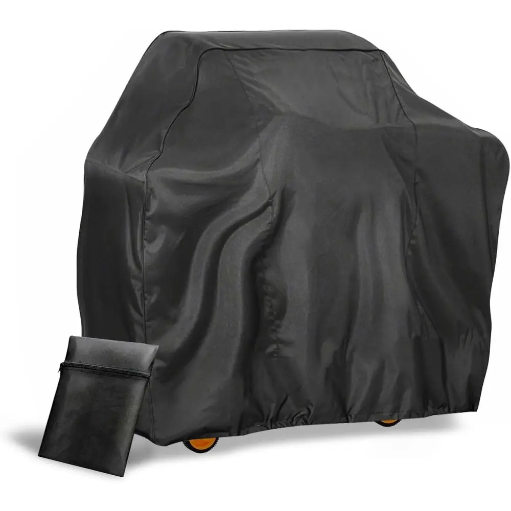 

67 Heavy-Duty Waterproof Polyester BBQ Gas Grill Cover with Adjustable Hem for 210D Fabric Grills