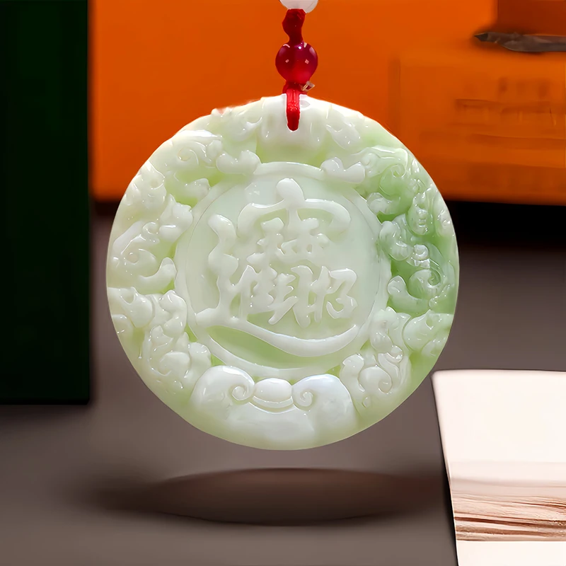 

White Natural Real Jade Pixiu Pendant Necklace Vintage Amulet Gift Chinese Accessories Stone Carved Jewelry Gifts for Women Men