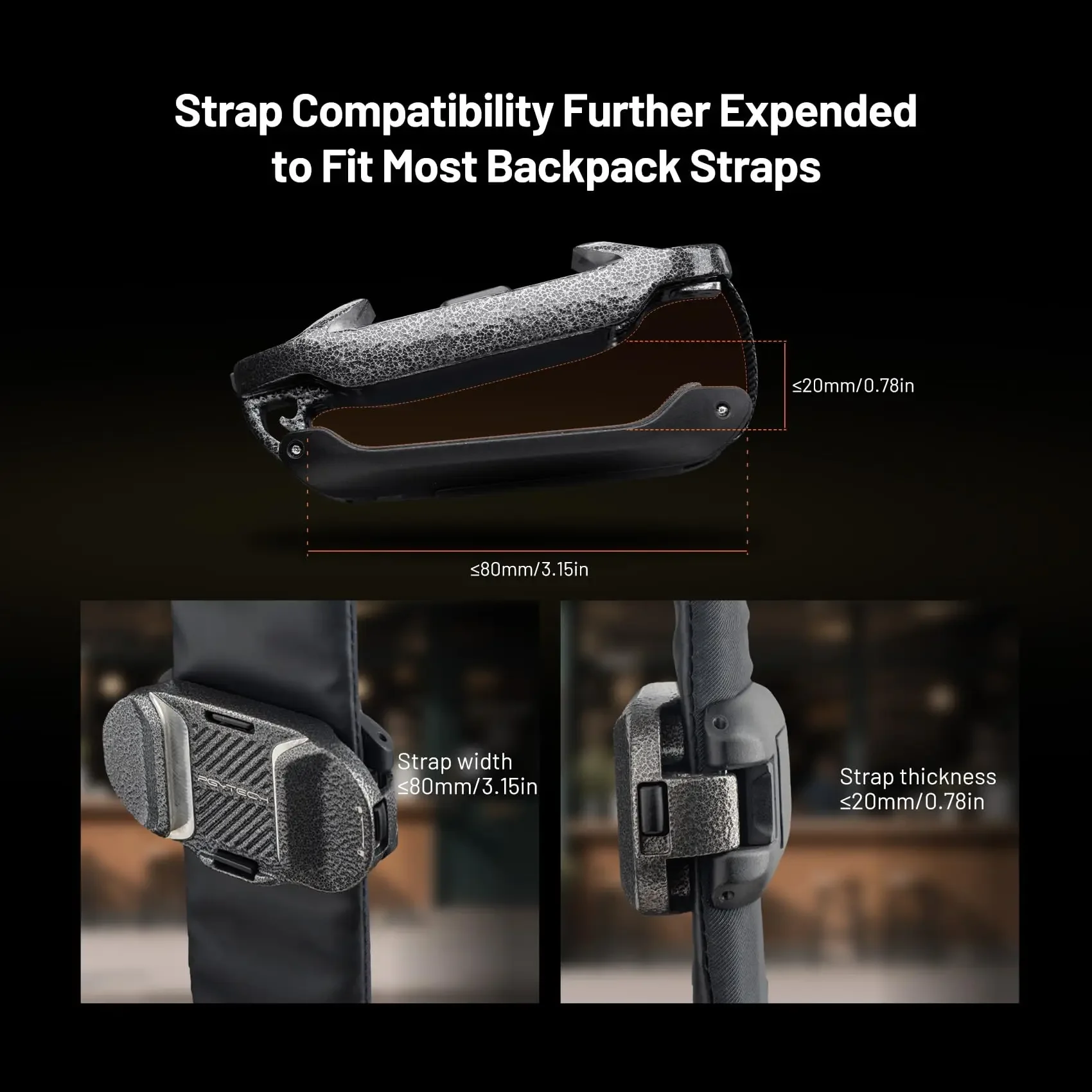 

PGYTECH Beetle V2 Camera Clip (Clip Only), Quick Release Backpack Clip, Compatible with Arca-Swiss, SnapLock System