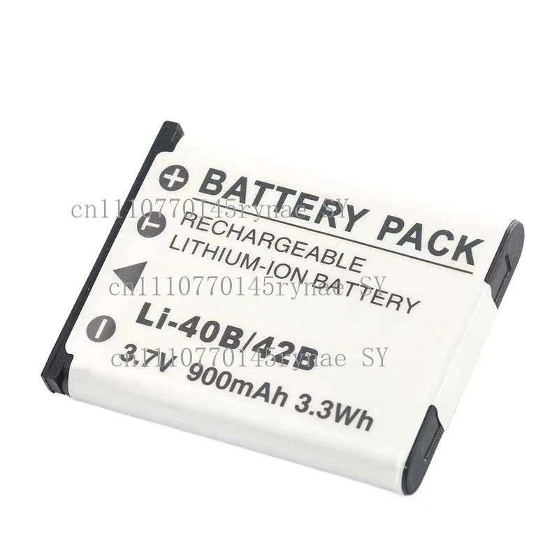 New Rechargeable 900mAh Battery & USB-C Charger For Olympus LI-40B/42B Fit FE-350/3010/4000/4010 FE-4030 FE-4050 Digital Camera
