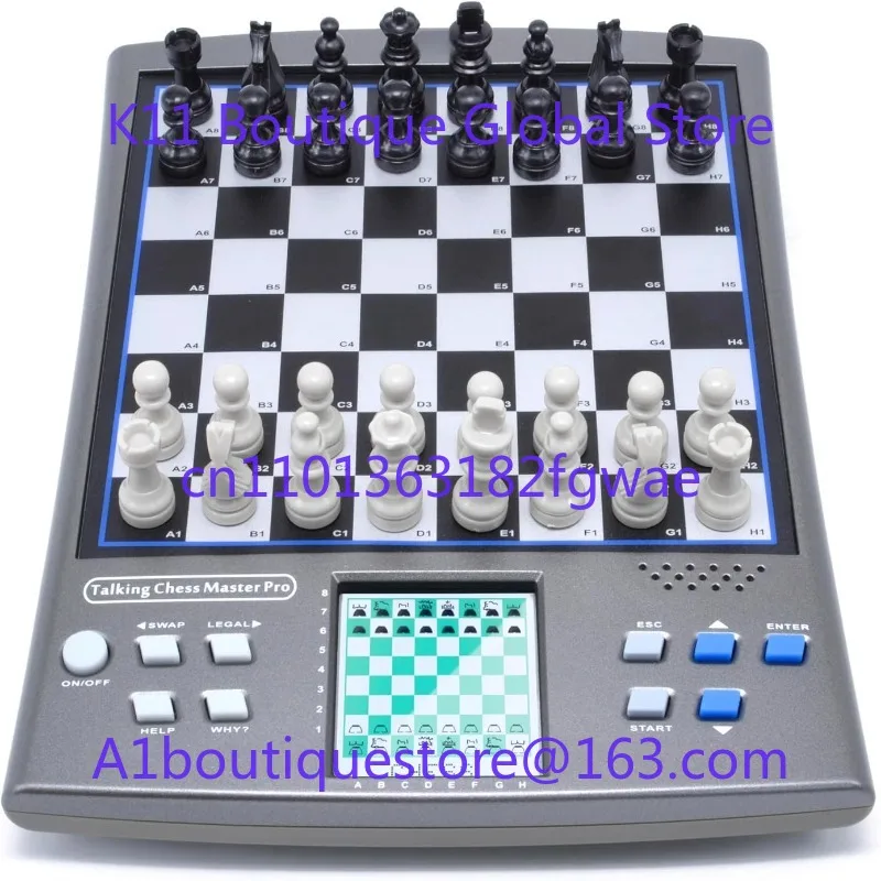 Beginners chess computer electronic board with talking English Germany magnetic chess pieces Self Teaching Program