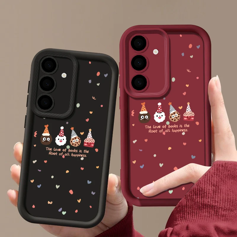 Christmas Pattern Case For Samsung Galaxy A55 A54 A34 A14 A15 A35 A52 A53 A16 5G S24 S23 S22 Ultra S21 Plus S20 FE Phone Cover