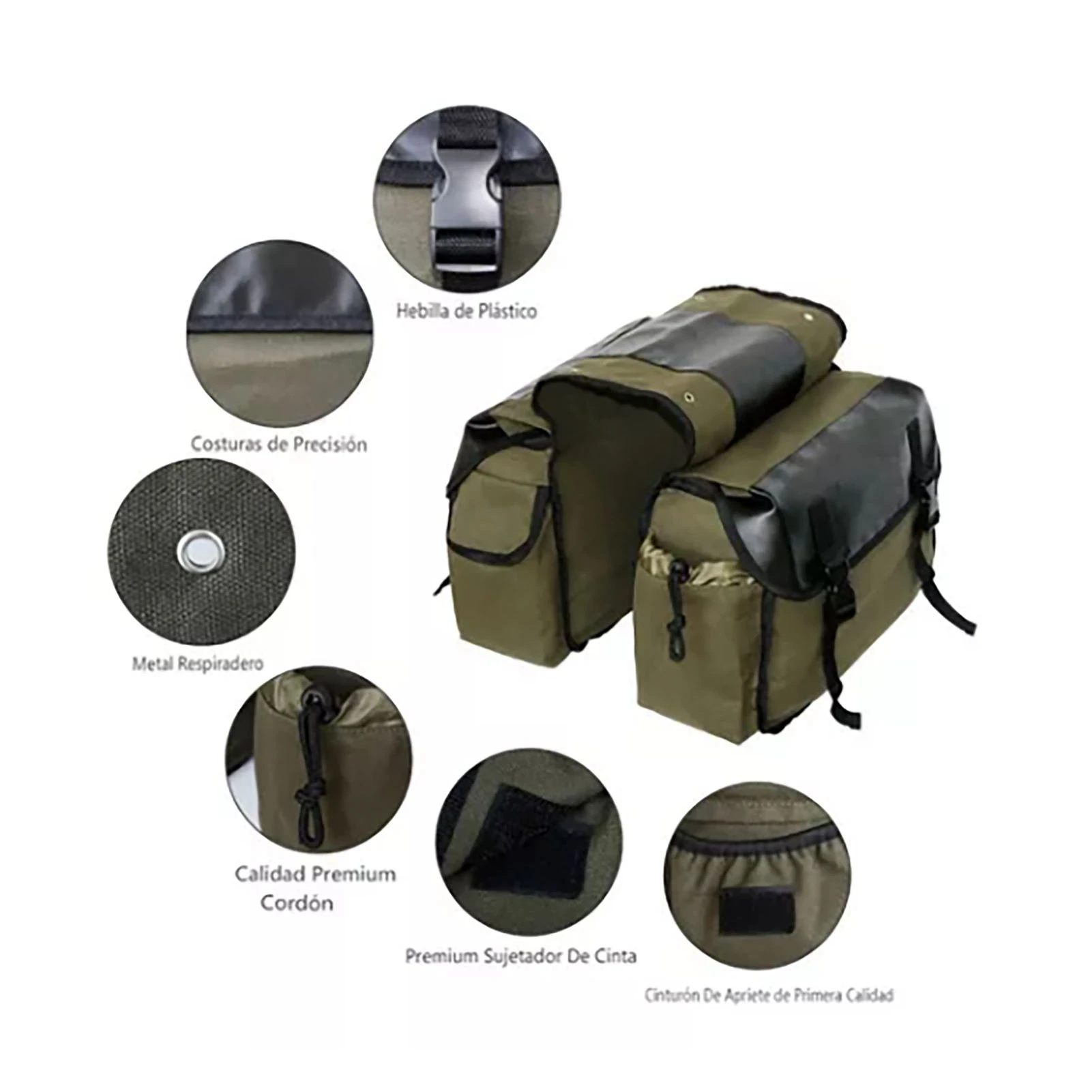 

Bike Commuting Saddle Bags Cycling Side Bags Bike Commuting Bag Saddle Bags Large Capacity Bike Rear Rack Carrier for Outdoor