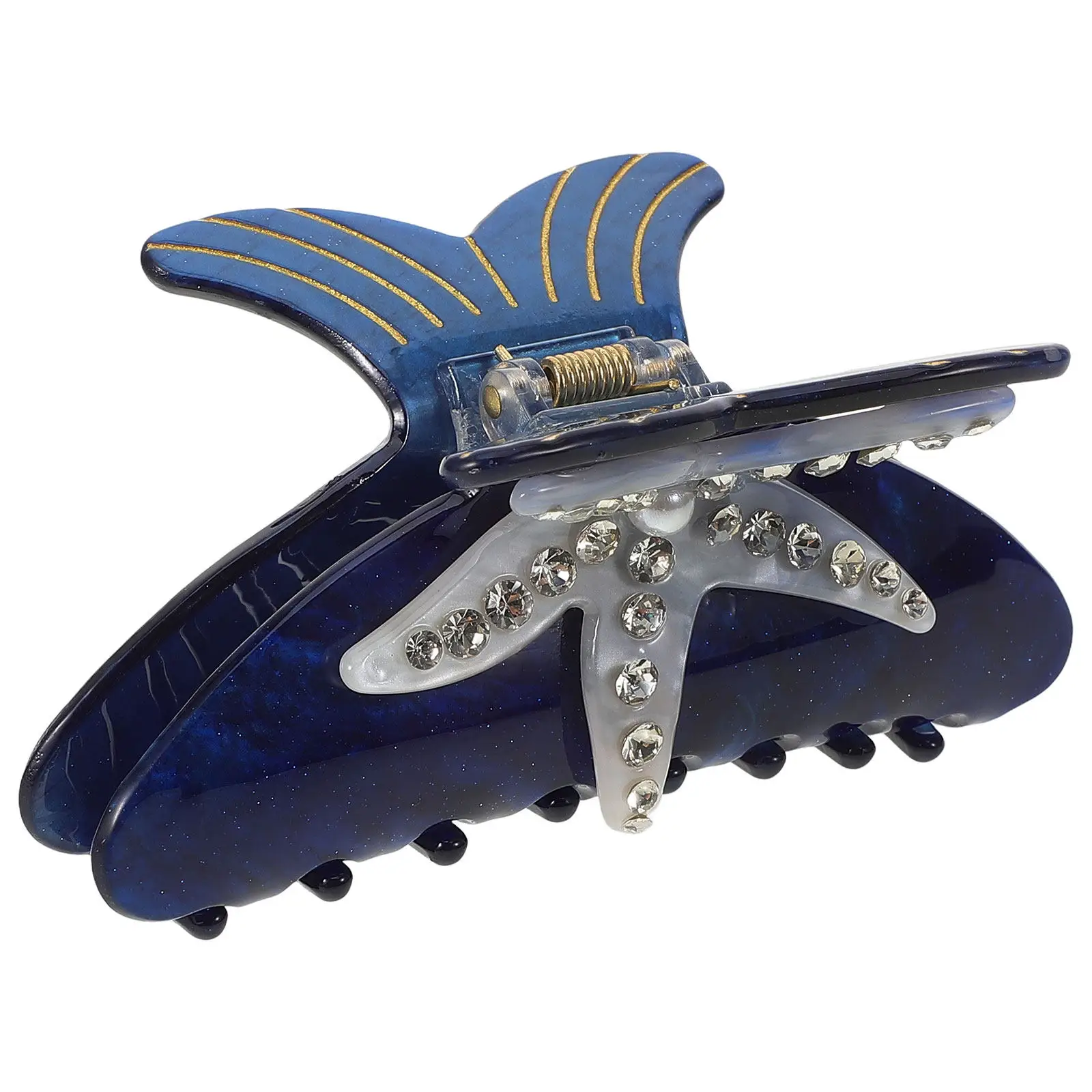 

Акриловая заколка-краб для волос с морскими элементами, маленькая заколка-украшение для волос, аксессуары для волос для женщин и девушек на свадьбу и вечеринку