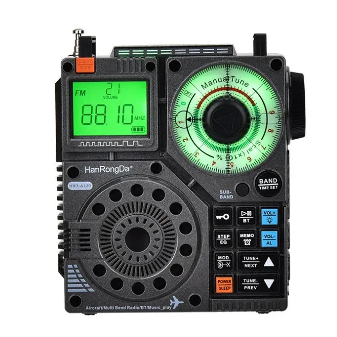 

Портативный AM FM-радио HRD-A320 Аварийный коротковолновый SW AIR Band VHF WB Будильник