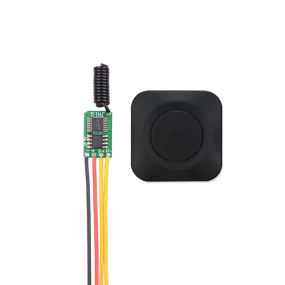 Power Saving Mini Receiver DC 3.7V-12V Tiny RF Remote Control Switch 433Mhz Small Mos Contact Wireless Switch
