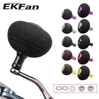 EKfan 38/50MM EVA Knobs With 7x4x2.5MM Bearings Suit 4MM Shaft Axle Fishing Reel Handle For SHI&DAI Spinning Baitcast Wheel DIY