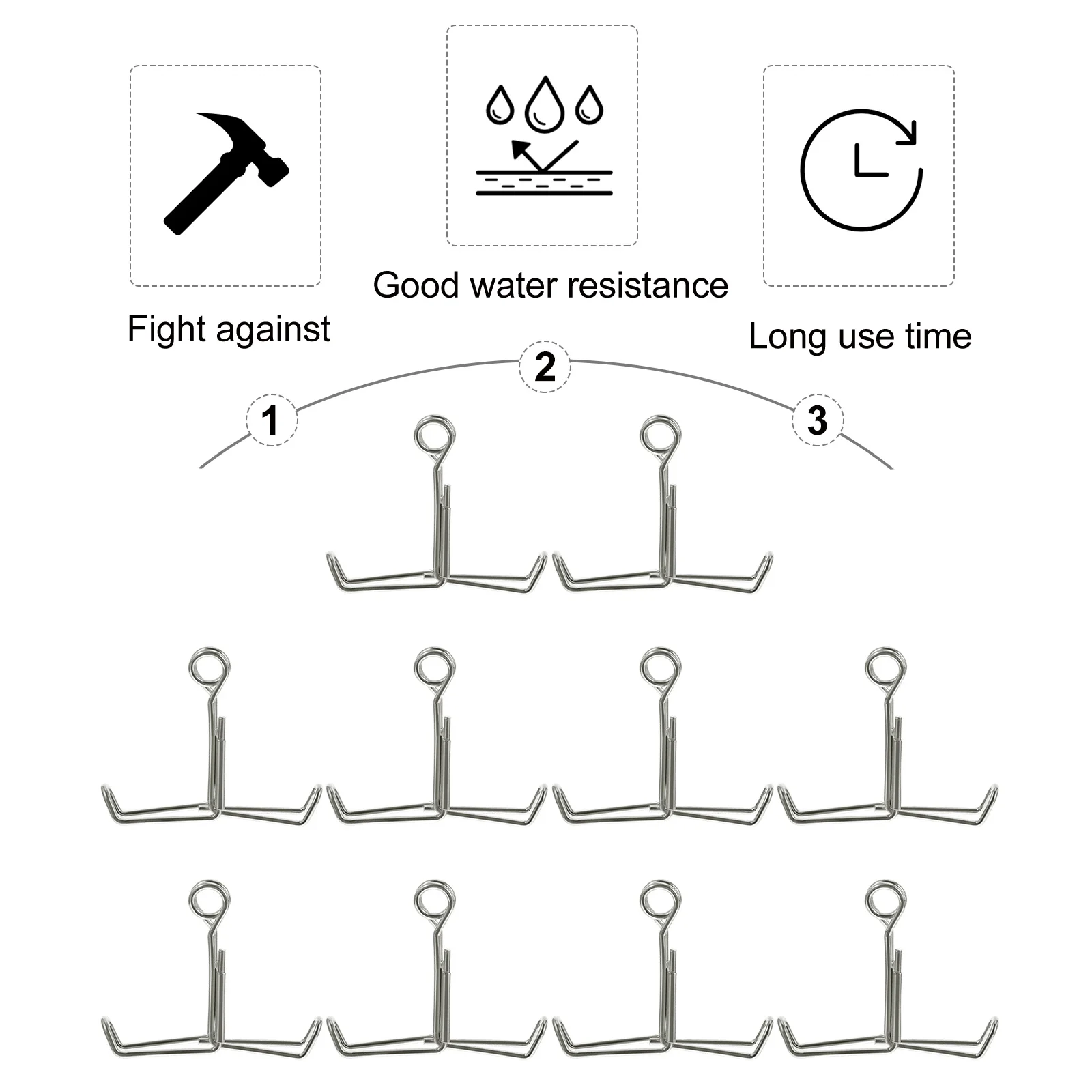 

10 pcs Spring Water Stopper Clip Tube Control Pinchcock For Laboratory School Teaching Sealing Flat Jaw Adjustable